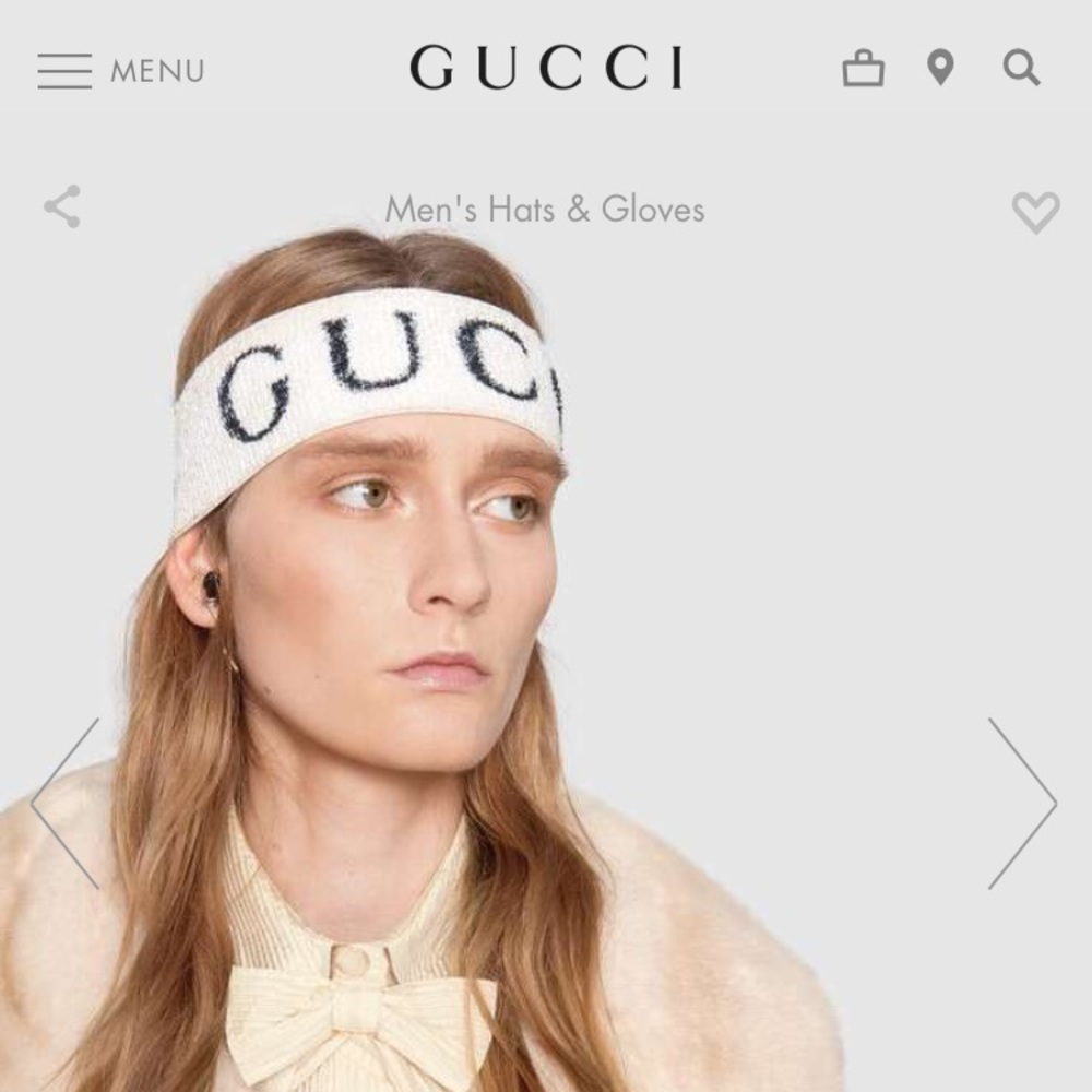 Authentic Elastic Gucci Headband NWOT